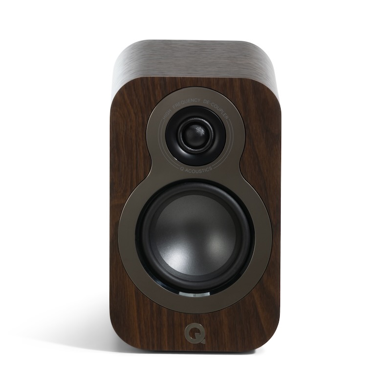 Q Acoustics 3010C Claro Walnut No Grille