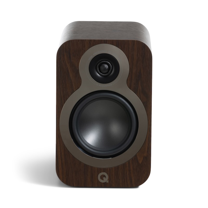 Q Acoustics 3030C Claro Walnut No Grille