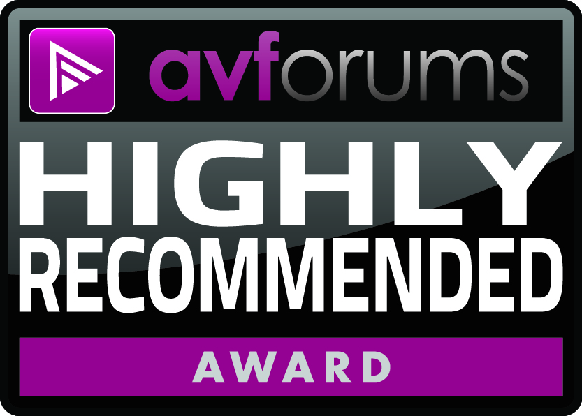 AVForums, Highly Recommended Award