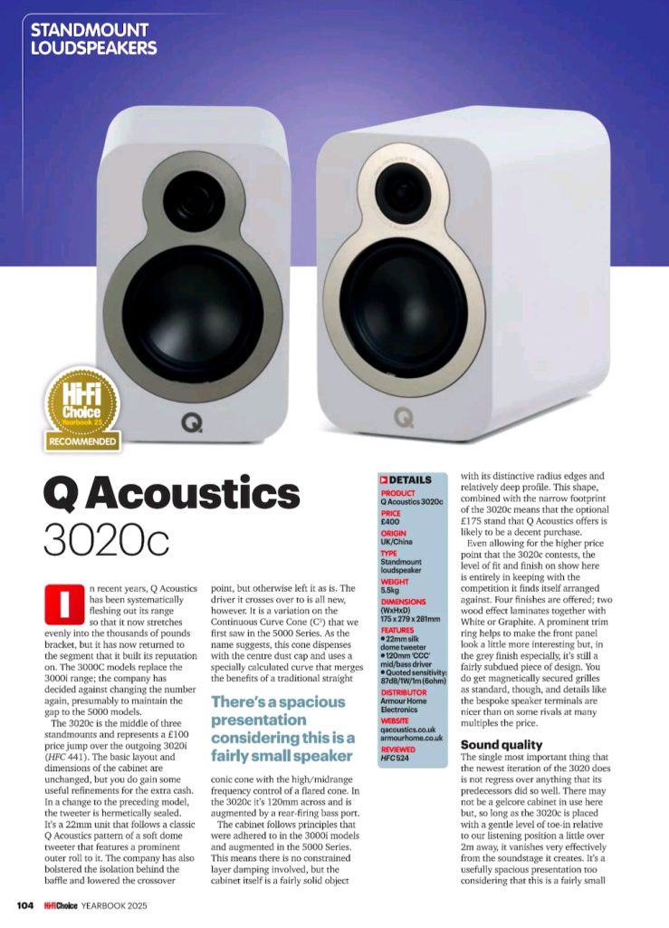 HIFI CHOICE 3020C YEARBOOK AWARD ARTICLE 1